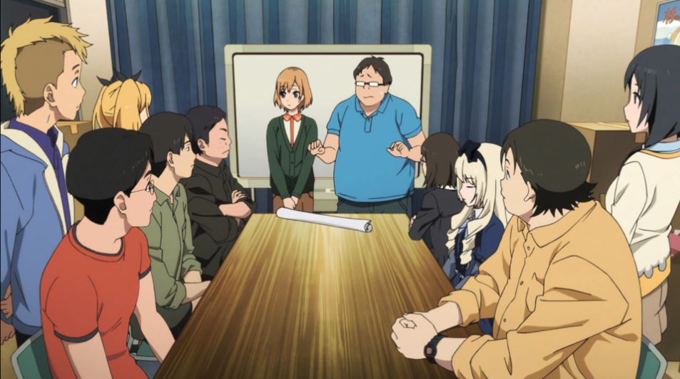 The cast of Shirobako probably would not get a break even if they had the option of a Labor Day weekend.