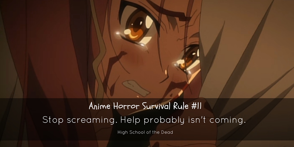 How to Avoid Dying in an Anime Horror Series - Sentai Filmworks