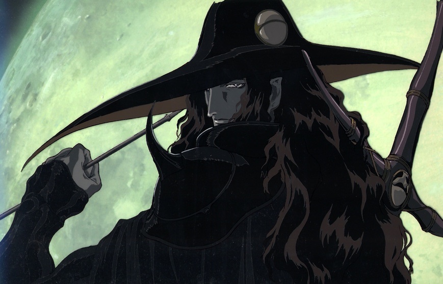 D from Vampire Hunter D has the tall-dark-mysterious-stranger thing down.