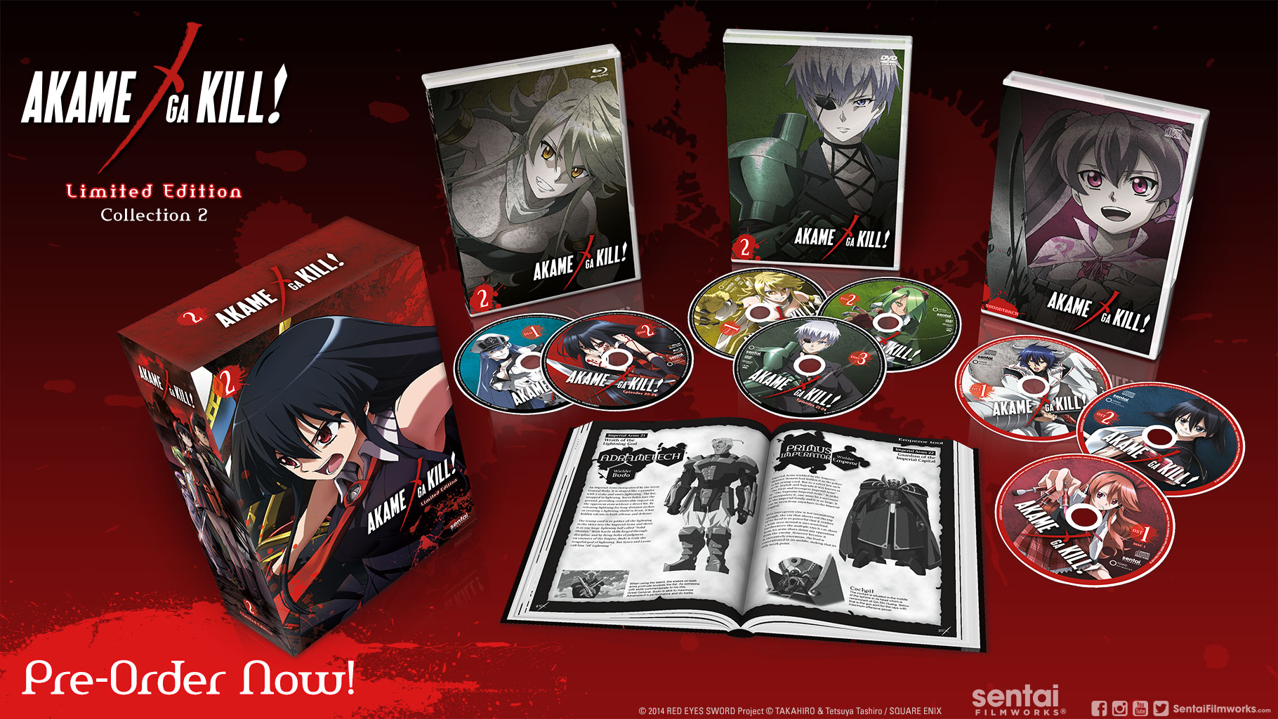 Akame ga Kill! Collection 2 Premium Box Set Contents Revealed