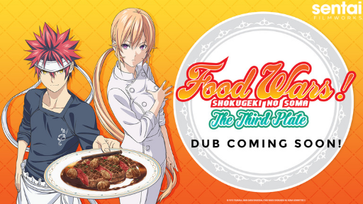 Soma and Erina pose for Food Wars! The Third Plate.
