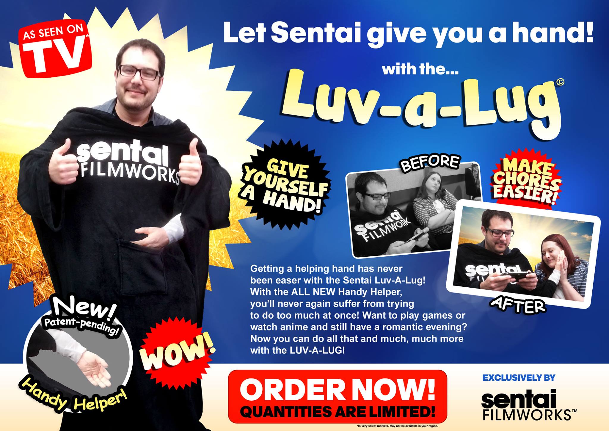Give Yourself a Hand with the Sentai Luv-A-Lug!