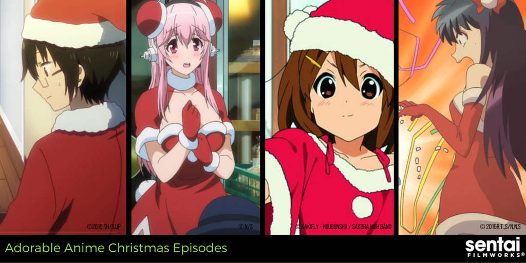 Kawaii Christmas Anime Decorating Tree GIF | GIFDB.com