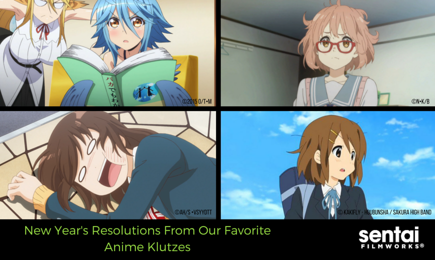 New Year's Resolutions From Our Favorite Anime Klutzes