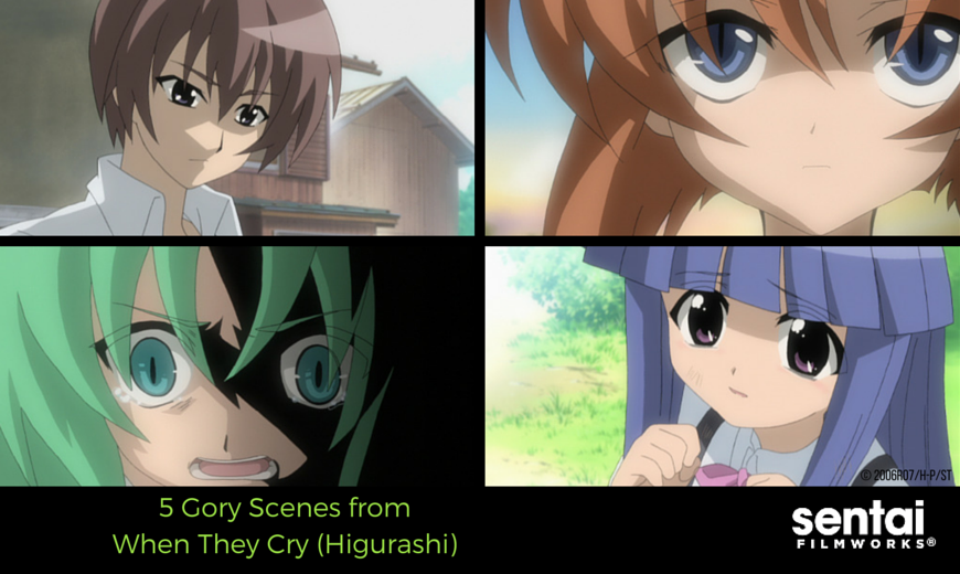 5 Gory Scenes from When They Cry (Higurashi)