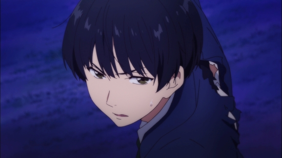 black haired anime boy