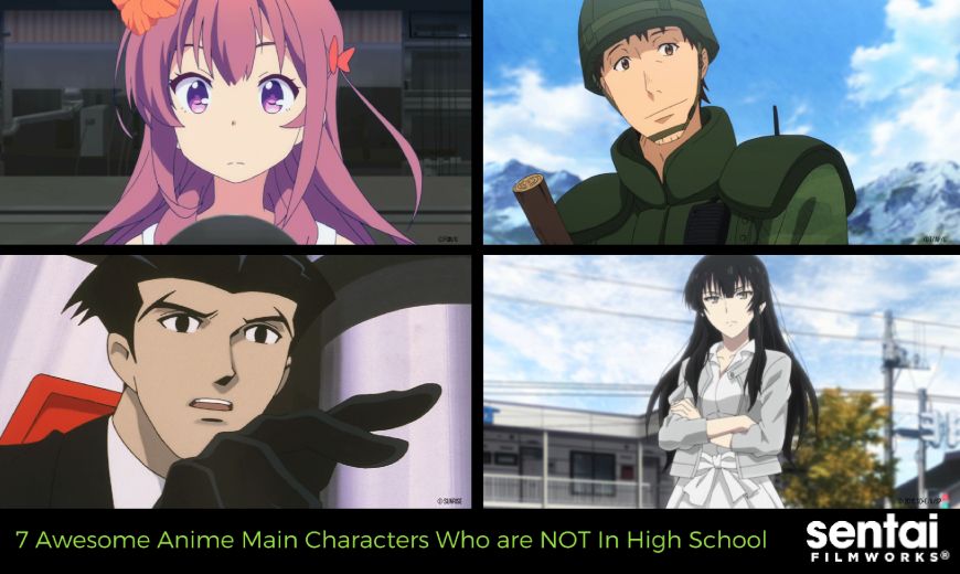 7 Awesome Anime Main Characters Who are NOT In High School