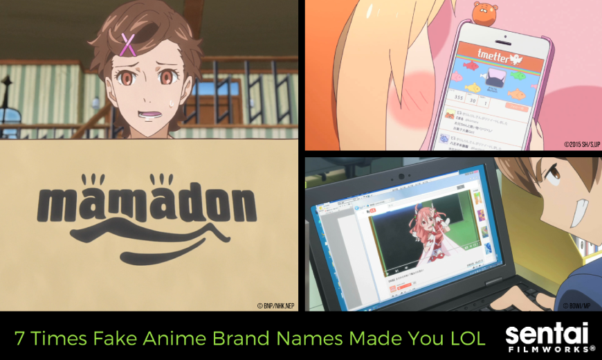 7 Times Fake Anime Brand Names Made You LOL - Sentai Filmworks