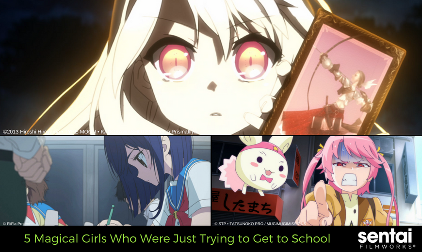 5 Magical Girls Who Were Just Trying to Get to School