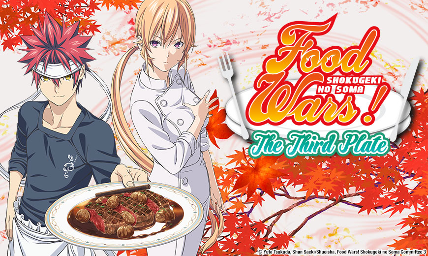 Food Wars! The Third Plate To Launch on Adult Swim's Toonami