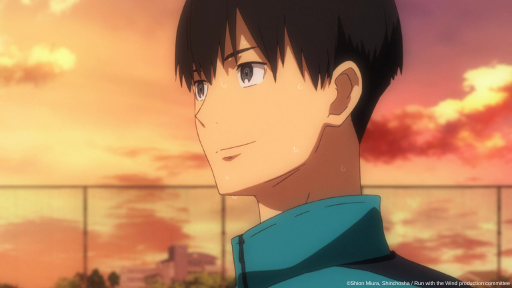 Kakeru from Run with the Wind smiles.