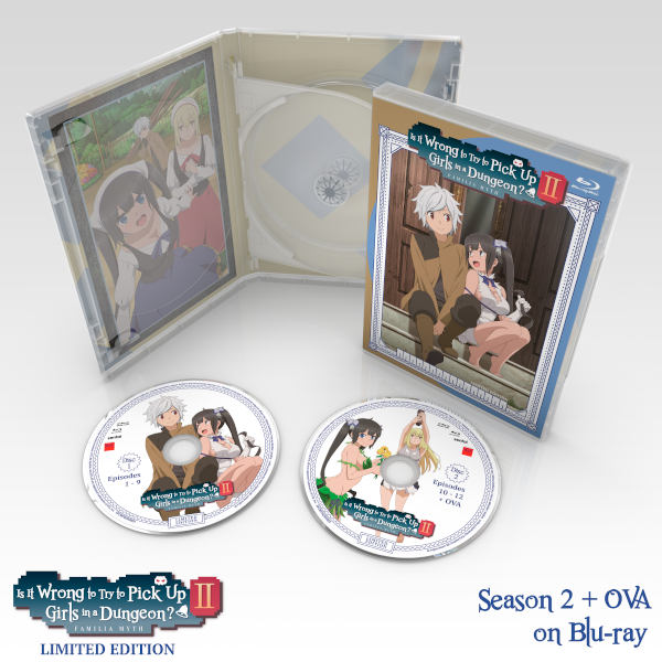 Detalhes do volume 4 DVD/BD de DanMachi 3