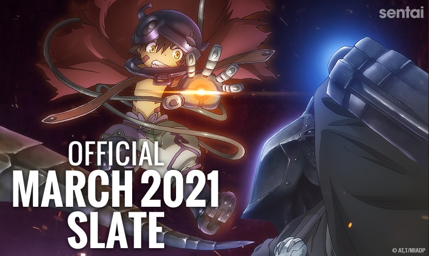 Sentai Official March 2021 Slate