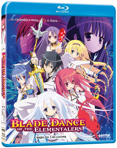 The front Blu-ray cover for Blade Dance of the Elementalers