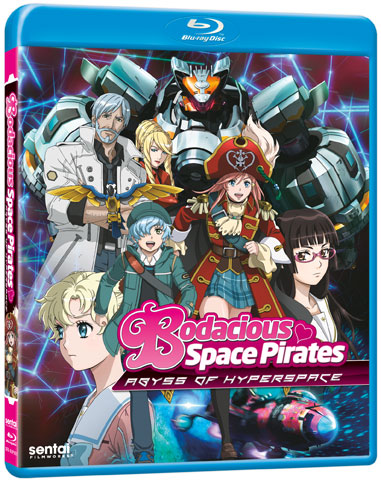 The front Blu-ray cover for the Bodacious Space Pirates: Abyss of Hyperspace movie