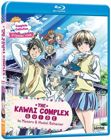 The front Blu-ray cover for The Kawai Complex Guide to Manors & Hostel Behavior