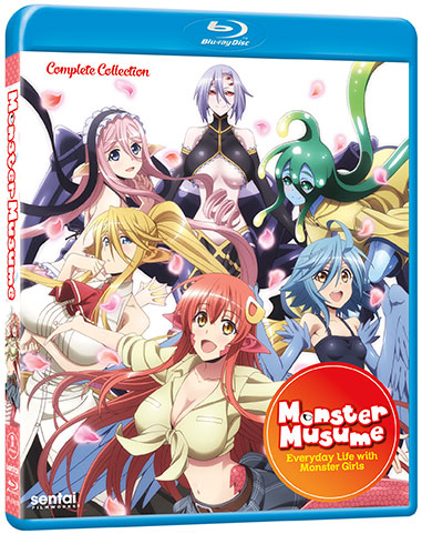 The front Blu-ray cover for Monster Musume: Everyday Life With Monster Girls