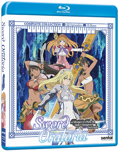 The front Blu-ray cover for Sword Oratoria: Is It Wrong to Try to Pick Up Girls in a Dungeon? On the Side