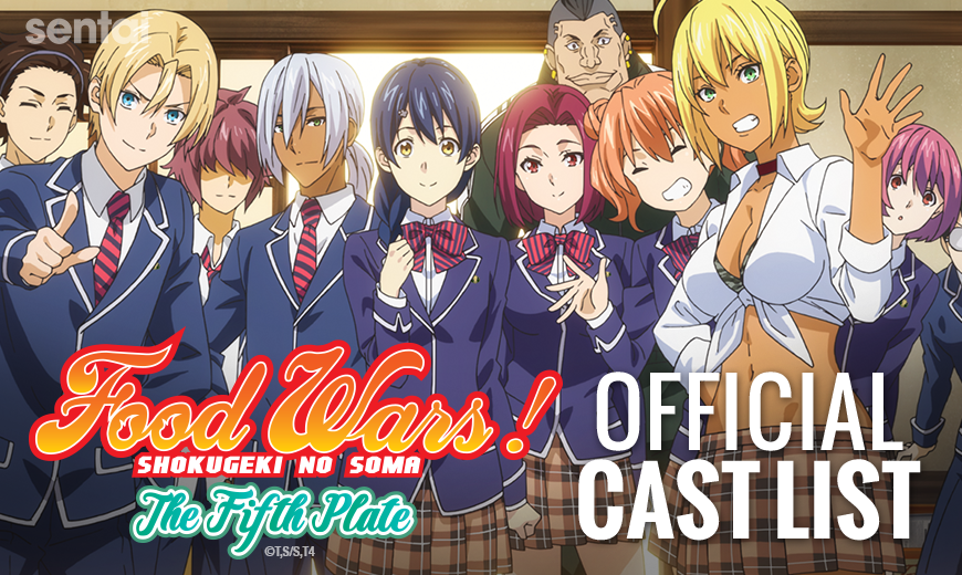 Sentai Officially Reveals The Food Wars! The Fifth Plate English Cast List