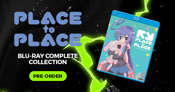 The Blu-ray discs and packaging for Place to Place. The text says, "Blu-ray complete collection," and "pre-order" 